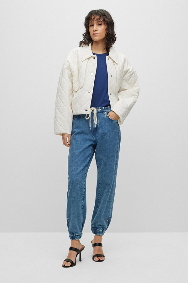 ΜΠΛΟΥΖΑ T-SHIRT BOSS - 407 ΜΠΛΕ